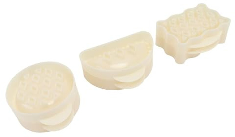 6PCS Teigpresse Pocket Pie Formen, Party Potluck Hand Pie Formen Hand Pie Formen ABS Mini Hand Pie Maker Backform Kuchen Puck Form Set für Äpfel Pie Küche Weihnachten