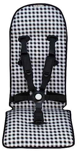 JYOKO KIDS Colchoneta de Algodón 100% para cochecito y Silla de paseo Compatible con Bugaboo Butterfly (Vichy)