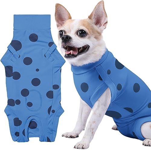 Comwish Hunde-Genesungsanzug, professioneller Hunde-OP-Anzug, nach dem Spay, Neuter, Bauch-OP-Anzug für männliche und weibliche Hunde, kann pinkeln, Lecken verhindern, weiche, atmungsaktive