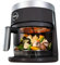 Unold 58695 Glas Heißluftfritteuse BPA-frei - Air fryer,1.200 Watt, LED-Touchscreen, 10 Automatikprogramme für, Grillen, Garen, Braten, Dörren, Backen, Erhitzen, Auftauen oder Rösten - ohne Öl