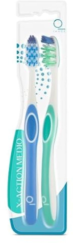 DIA IMAQE cepillo dental x-action medio blister 2 unidades