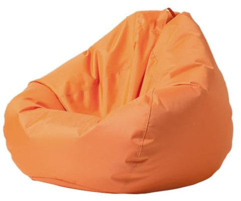 DESAV Housse de pouf poire (sans remplissage, housse uniquement), pouf flottant Oxford imperméable pour jardin, plage, camping, natation, orange, taille M