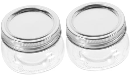 TOPBATHY 2stücke Marmeladengläser Kleine Glasgefäße Mit Luftdichtem Deckel Mini-gläser Zum Lagern Von Honig Snacks Tee Gefäß