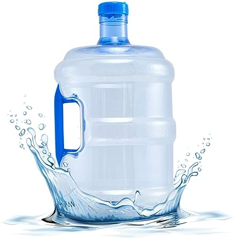 Weduspaty Botella de Agua de galón, Jarra de Agua de 10 litros con Mango de contenedor de Botella de Agua portátil Botella de dispensador de Agua Reutilizable para Acampar Senderismo