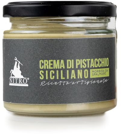 Torronificio Nitro - Crema artesanal de pistacho siciliano 200 g | Elaborada en Sicilia con pistachos locales | Sin conservantes | Idea de regalo gastronómico