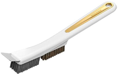 Steel Wire Brush, Kitchen Brush with Scraper | Steel Wire Brush Scraper Scrubber for Cleaning,Grout Cleaning Scraper Brush Household Faucet,Drain Drain Dirt Removal Gadget
