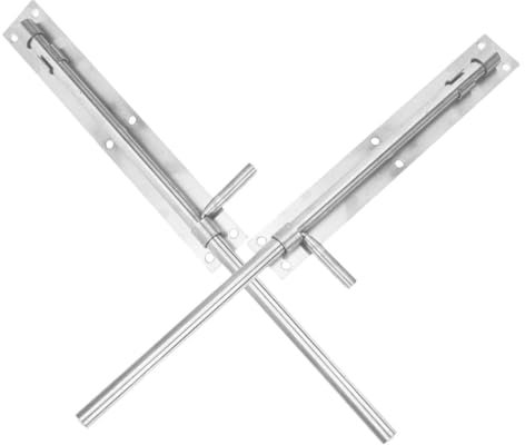 AUTSUPPL 2stücke Rohrriegel Für Tore Und Zaun Torstangen Riegelriegel Scheunentorschloss Fenstertürschloss Torbeschläge Zylinderriegel Edelstahlmaterial Bruchfest Robuster Verschluss