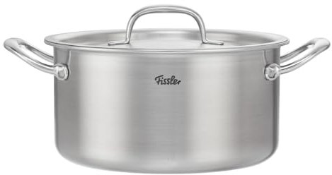Fissler M5 Pro-Ply 5-ply Stainless Steel Stockpot, 6 Quart, with Metal Lid
