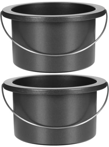 Gogogmee 2pcs Hair Removal Wax Melting Container Aluminum Bowl Wax Melting Tool for Waxing Hair Removal Random Color