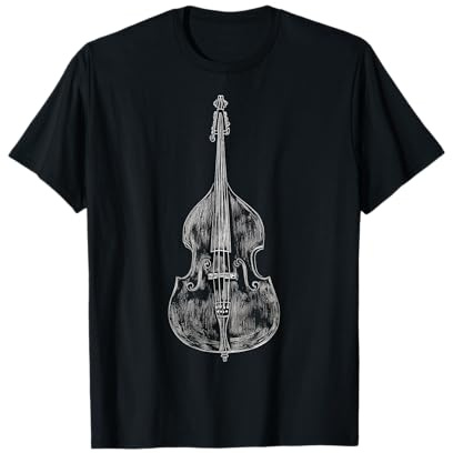 Illustration de motif instrument de musique contrebasse contrebasse T-Shirt