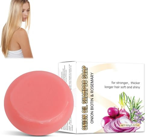 Eazerom 06 Sapone per Shampoo allo Cipolla, Sapone Solido per la Ricrescita dei Capelli, Favorisce la Crescita dei Capelli
