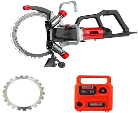 9500W Concrete Saw, Electric Saw, Wet/Dry Stone Cutting Machine, Dust-Free Cutting, 3000 RPM, Cutting Depth 10.6 1blade