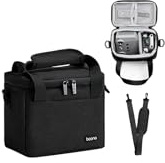 Linpr Estuche de Almacenamiento para Drone dji Mini 4K/4/2 SE, Negro | Bolso Bandolera de tela Oxford, Correa de Hombro Ajustable, Funda Transporte Protectora para Accesorios y Mandos Controlador