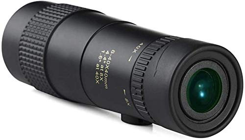 Teleskop, tragbares Fernglas 8-40x40, Hochleistungs-Zoom-Monokular, kompakt mit BAK4-Prismenlinse, Monokular mit Smartphone-Adapter und Stativ für Erwachsene, Vogelbeobachtungsteleskop