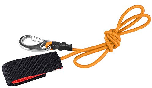 HERCHR Leash Paddle Board, Paddle Lash Kayaking, Kajak, Paddle Lash, Elastic String Boot, Kajak, Paddle, Safety Rod Leash mit Karabiner zum Paddeln