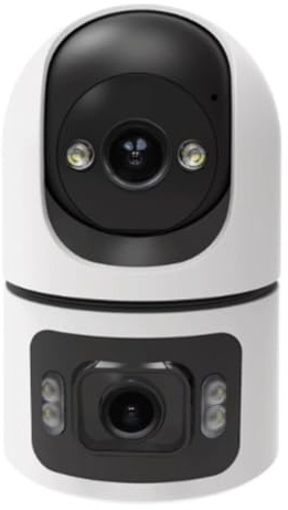 Harewtwy Caméra de Surveillance Intelligente Tuya WiFi Smart Smart 4MP Écran de L'Objectif Double 2.4g / 5g Infrarouge Vision Night Vision Motion Détection Auto Track