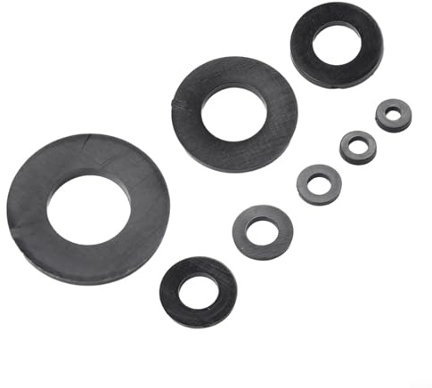 Lot de 500 rondelles plates épaisses en nylon noir pour vis et boulons métriques M2 à M10 compatibles avec les connexions électriques et mécaniques