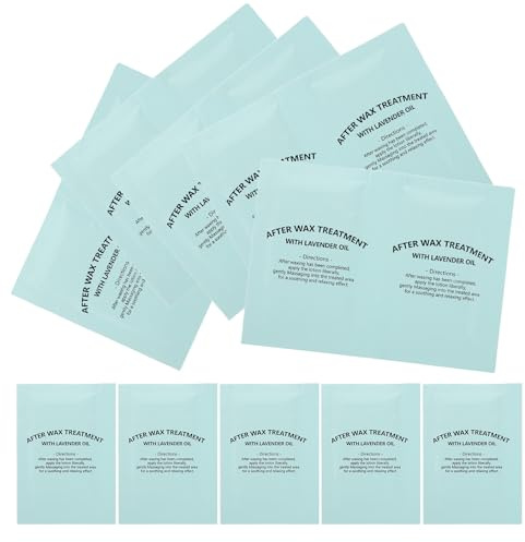 Salviettine Post Depilazione Ceretta 50 Pezzi Non Tessuto | Rimuove Residui di Cera, Detersione Sicura e Azione Idratante, per Cura Pelle Dopo Ceretta Casa Salone