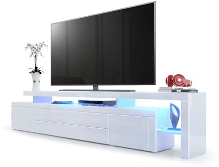Vladon Leon V3 TV-Schrank, weiß