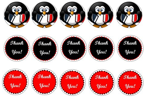 15 x 2 inch cupcake thank you teacher edible wafer paper
