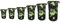 DonDon Dry Bag wasserdichte Tasche 2l, 5l, 10l, 15l, 20l, 30l Pack-Sack Beutel mit Schultergurt - Camouflage 2 Liter