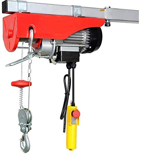 Bonvoisin Palan à chaîne 100-1000 kg en option Mini palan électrique de levage niveau 12/20/30 m Hauteur d'éclairage intérieur et extérieur personnalisable (400-800 kg 30 m)
