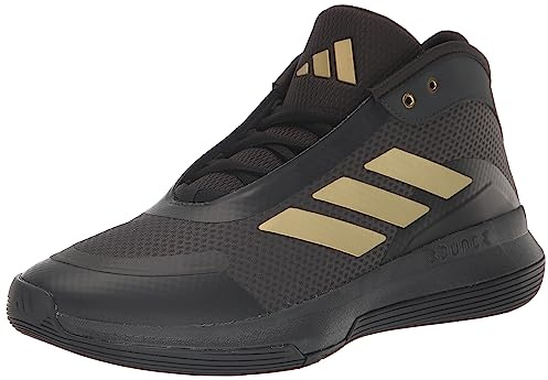 Adidas Unisex-Adult Bounce Legends, Carbon/Gold Metallic/Core Black, 12 Women/11 Men