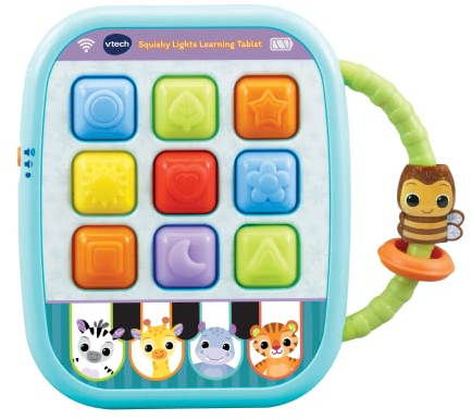 VTech Baby Squishy Lights Learning Tablet, Sensory Toy with Lights, Colours & Sounds, for Boys & Girls 6, 12, 24 + months, English Version