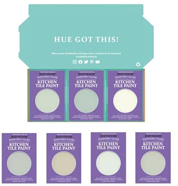 Rust-Oleum Kitchen Wall Tile Paint in Gloss Finish – Fresh Greens Tester Box