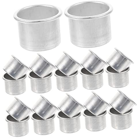 TOPPERFUN 50stücke Aluminium Kerzenhalter Metall Teelichthalter Für Hochzeiten Geburtstagsfeiern Feste Einfache Elegante Teelichtbecher Für Tischdekoration Und Bastelprojekte
