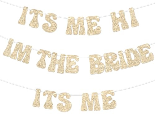Brudfest Banner, 3 m Förspänd Bachelorett Banner Guld Brud Banner Möhippadekorationer för ogräsrensning Fotorekvisita