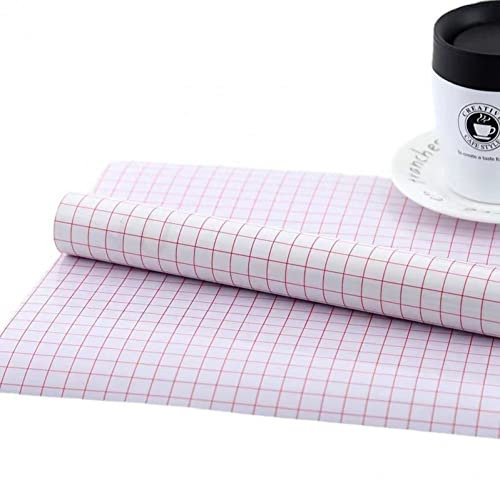 Keuyeo Transparente Vinyl-transferpapier-klebebandrolle, 2 Stück Ausrichtungsgitter-anwendungs-transferband Für Selbstklebendes Vinyl Für Schilder, Aufkleber, Abziehbilder, Wände, Fenster