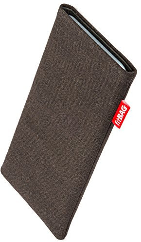 FITBAG Funda para Onyx Boox Palma 2 | Jive Marrón | Funda de Tela con Forro Interior de Microfibra para Limpiar la Pantalla