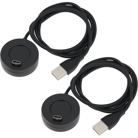 VGOL 2Pcs USB Charger Charging Cable 1 M Charger Dock Smartwatch Cable Cord Compatible With Garmin Instinct D2 Delta Charlie Solar