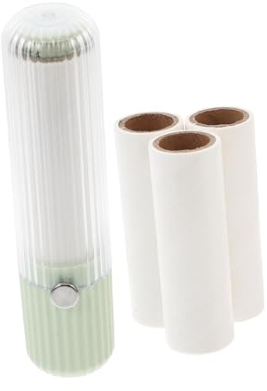 Rullo con Pelucchi Portatile 3 Adesivo Leva Verde Ricariche | Abs e Carta Adesiva, Alta Aderenza, per Biancheria e Indumenti, Formato Compatto e Facile da Usare