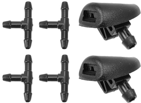 Partuto Kit Ugelli Spruzzatori Per Citroen C3 Picasso 4 Pz Connettore T | Adatto Per Citroen C3 Picasso, Per Peugeot 207, Per Peugeot Expert III 07-12. Colore Nero. Materiale Plastica. OE 6438V8.