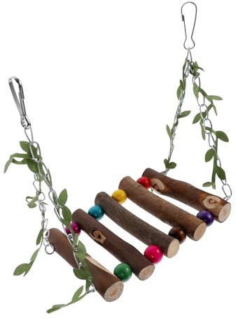 DRESSOOS Vogel Spielzeug Papagei Schaukel Hängende Aussetzung Vogel Schaukel Für Käfigvogelschaukel Bissfeste Verschleißfestes Papageienspielzeug Kauspielzeug