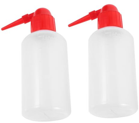 PRETYZOOM 2pezzi Bottiglia Di Lavaggio Per Bottiglia Di Lavaggio Graduata Per Laboratorio Per Liquidi Misurazione Precisa Design Pratico Materiale Plastico Robusto Leggero e Portatile Facile