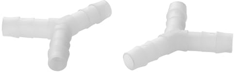 MULTIBROS 2x Y-Schlauchverbinder 8mm - DVGW/KTW A Zertifiziert, PP | Schlauchnippel Kunststoff, Schlauchverteiler 8 mm – bis 90°C & 8 bar – Trinkwasser geeignet