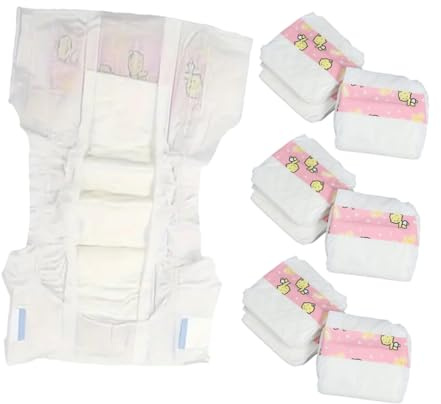 Milisten 12piezas Pañales Reutilizables para Muñecas de Accesorios de Vestir para Simulación para Casa de Muñecas y Juguete de Interacción