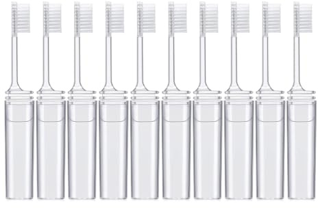 Brosses à dents pliantes de voyage avec étui pour adultes