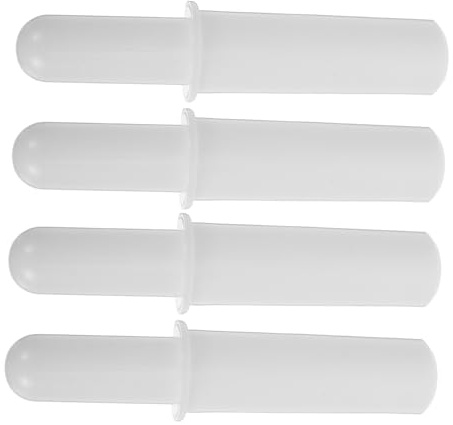 Poussoir de Hachoir à Aliments en Nylon Blanc 4 Pièces | Accessoires pour Hachoir à Viande, Usage Polyvalent pour Pâtes et Légumes, Gain de Temps