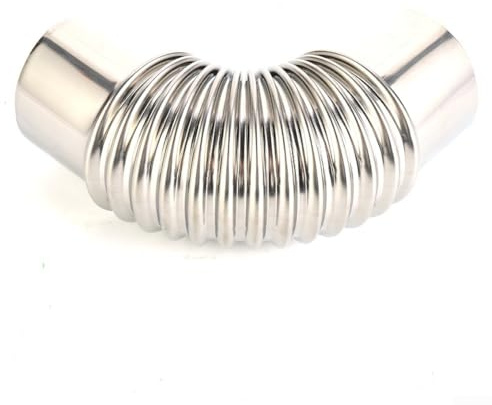 90-Grad-Kaminauskleidung aus Edelstahl, Rohrbogen für mehrere Rauchrohre, 60/70/80 mm Durchmesser, enge Verbindung, hochtemperaturbeständig