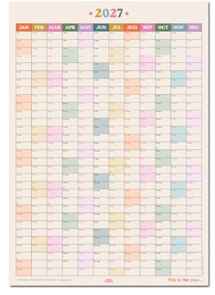 Good Tuesday This is the Year 2027 Wall Planner | Portrait | 70 x 49 cm
