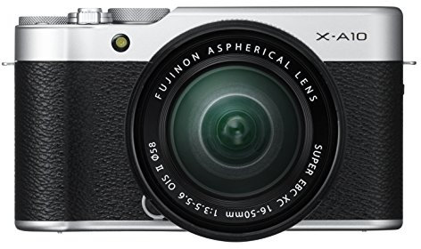 Fujifilm X-A10 Compact System Camera with XC16-50 mm Kit - Silver