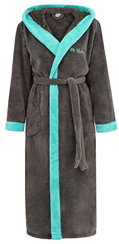 Di Vadini DV-02 Unisex Peignoir de Bain Anthrazit/Marine GR. XXXL