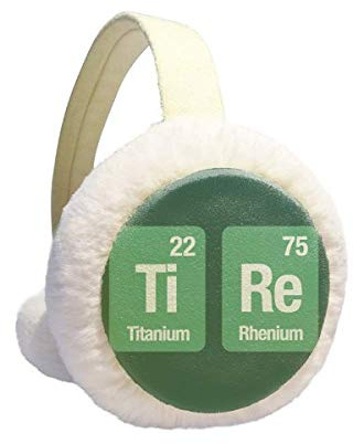 Tire Chemical Element Science Winter Earmuff Ear Warmer Faux Fur Foldable Plush Outdoor Gift