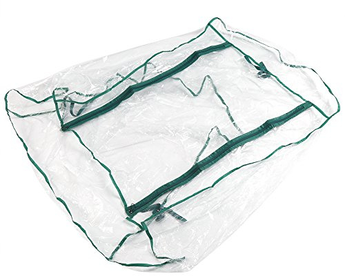 3-Tier-Mini-Gewächshaus, Mini-Gartengewächshaus, begehbares Gewächshaus-Ersatz-PVC-Abdeckkit 69 lang x 49 breit x 126 hoch für den Innen- und Außenbereich. (Rahmen nicht im Lieferumfang enthalten)
