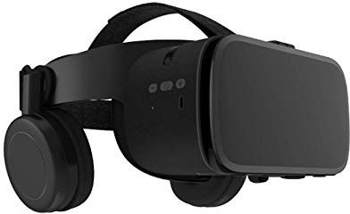 Kotaku BOBOVR Z6 Bluetooth Auricular inalámbrico Integrado Realidad Virtual en 3D Gafas Casco VR,Negro