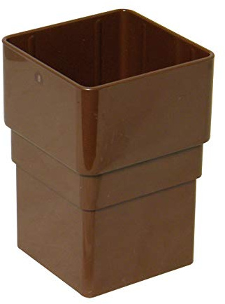Square LINE Static Caravan Gutter DOWNPIPE Connector Brown GUTTERING RAINWATER
